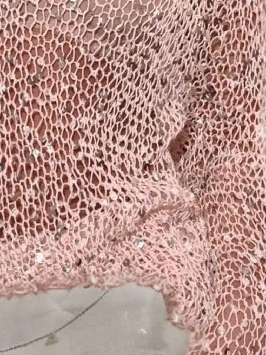 Sequin Long Sleeve Knit Cover Up (5)