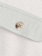 Oversized Waffle Knit Button-up Jacket (12)
