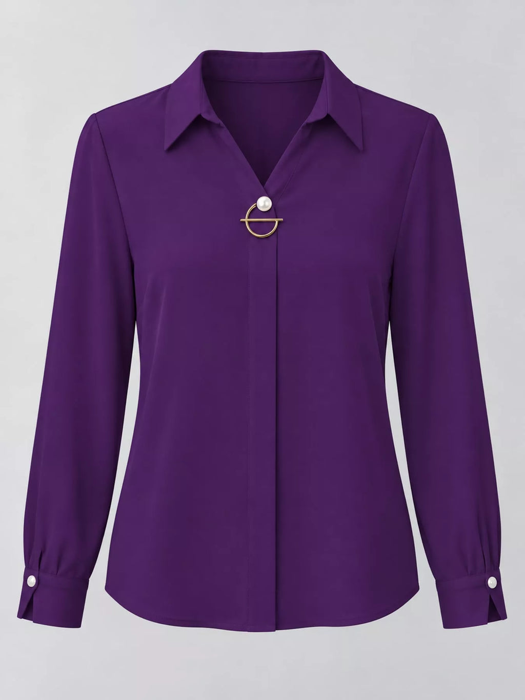 Long Sleeve Satin Blouse (47)