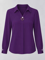 Long Sleeve Satin Blouse (47)