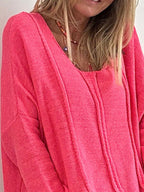 High-low Drop Shoulder Sweater (10)