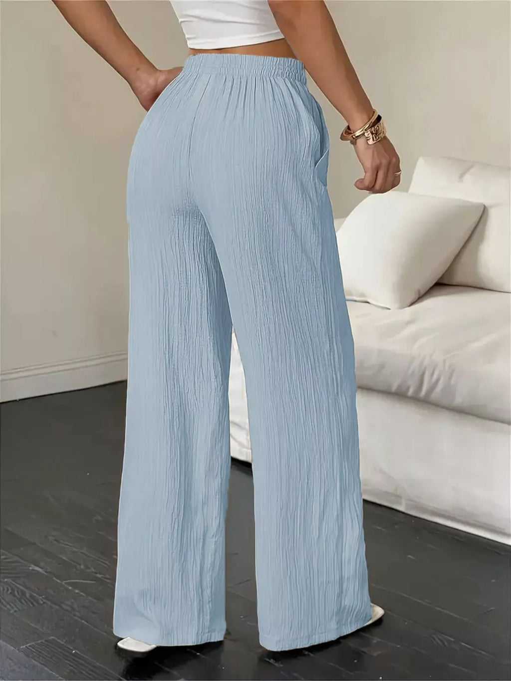 Wide Leg Pants Drawstring (9)