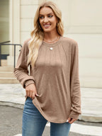 Round Neck Long Sleeve T-shirt (14)