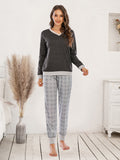Long Sleeve Top Polka Dot Pants Set