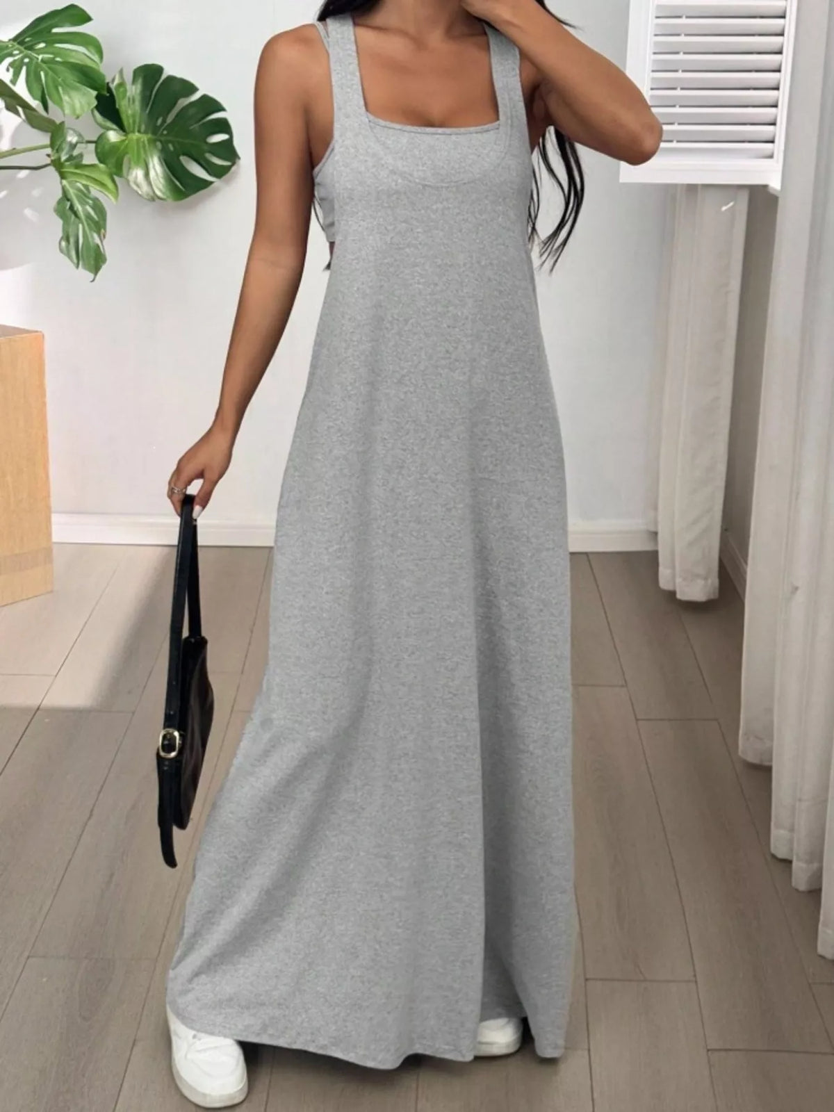 Scoop Neck Cami Maxi Dress Set (4)