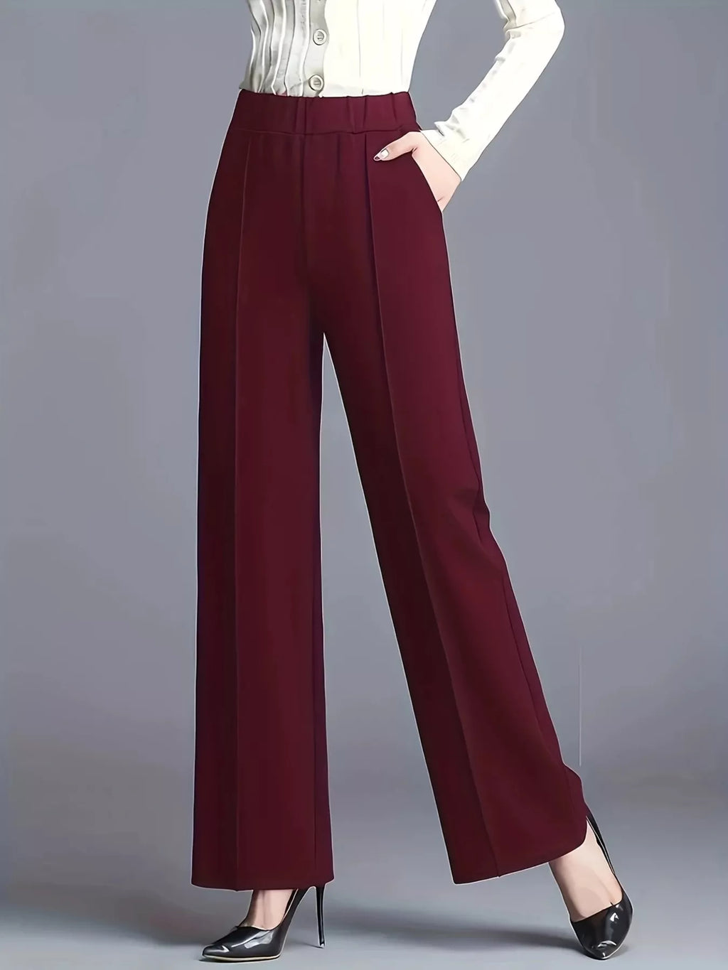 High-waisted Wide Leg Pants (6)