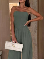 Smocked Tube Wide-leg Jumpsuit (8)
