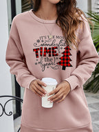 Christmas Tree Graphic Drop Shoulder Sweatshirt (6)