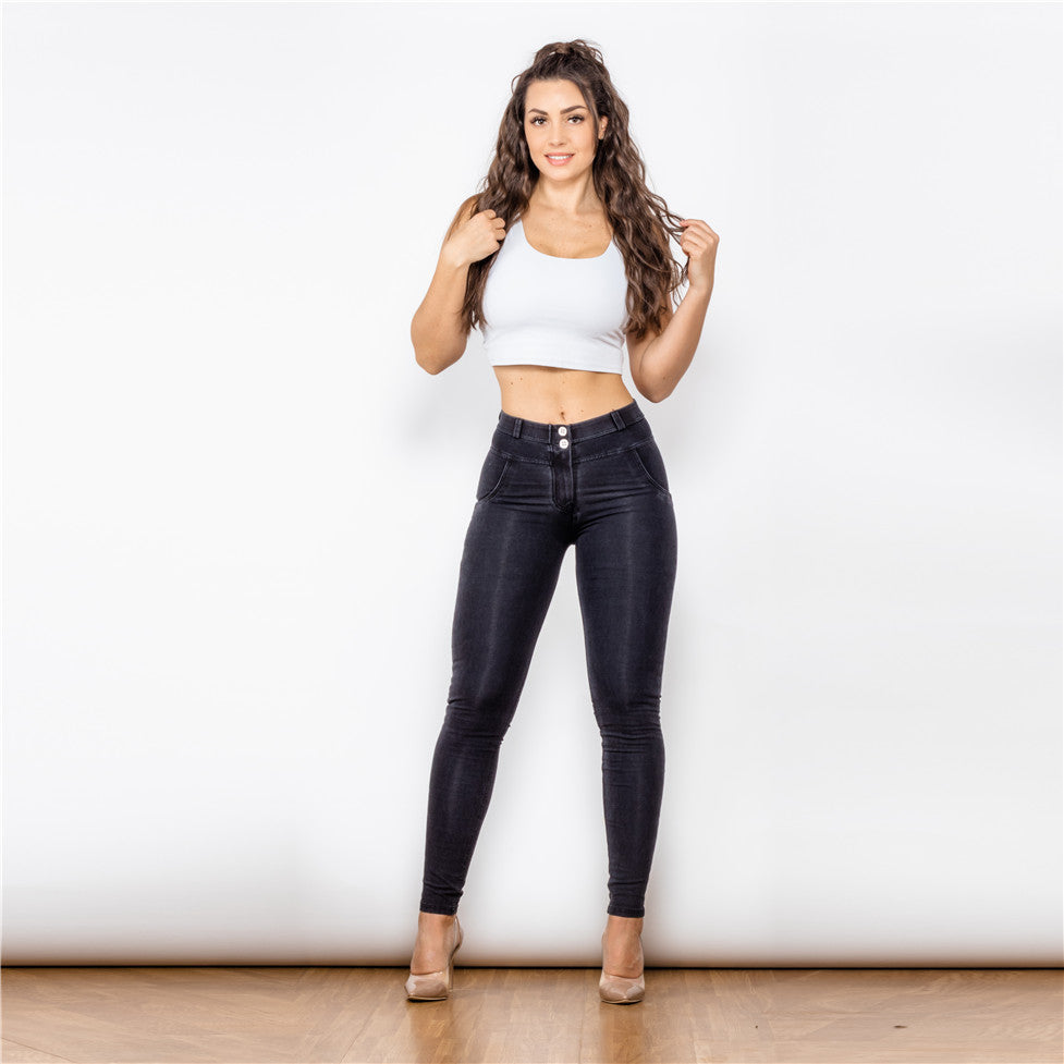 Melody Sretch Boyfriend Jean Straight Leg Jeans Denim photo 2