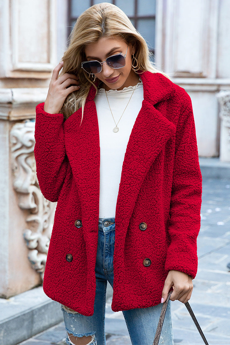 Full Size Lapel Collar Sherpa Coat (8)