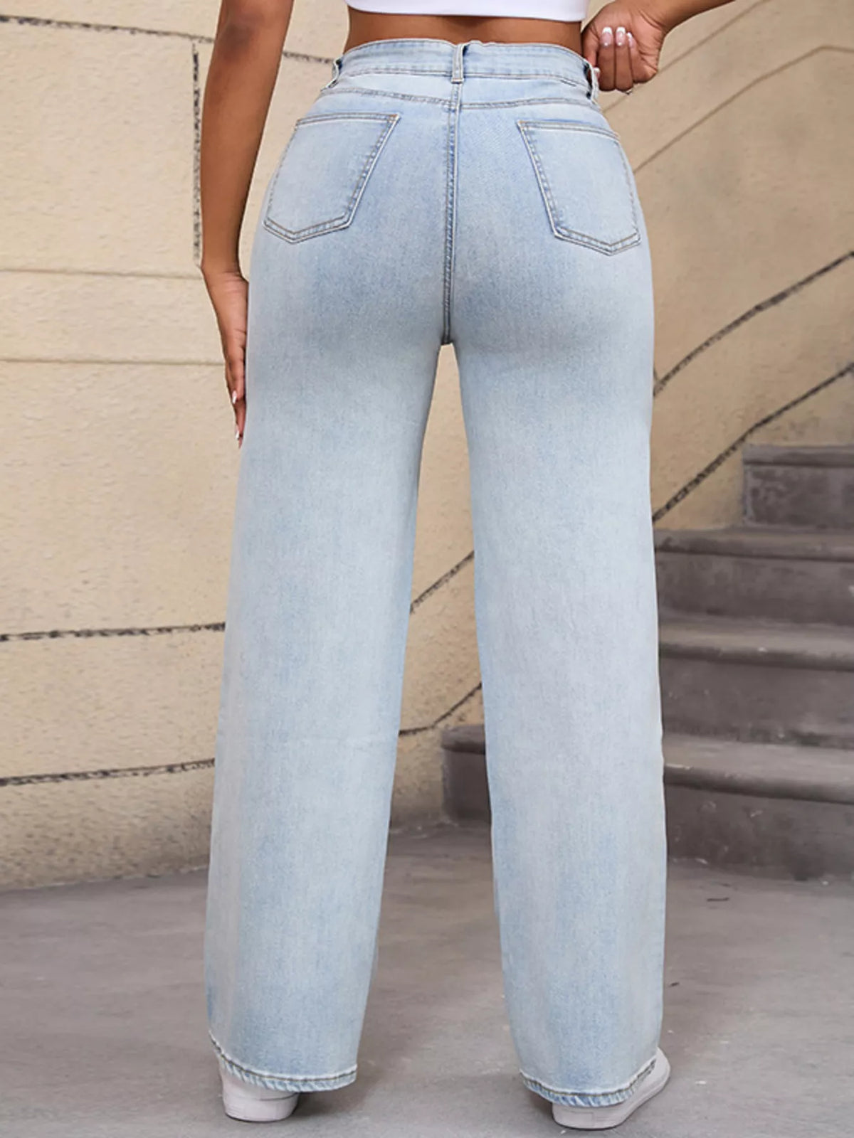 Distressed Wide-leg Jeans (8)