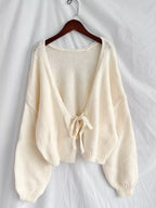 Chunky Knit Tie-front Cardigan (20)