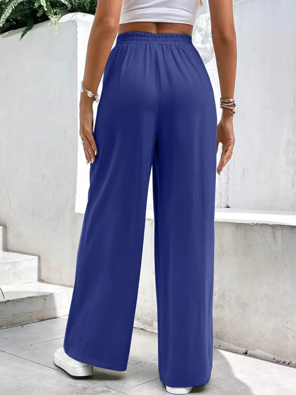 High Waist Wide Leg Pants Pockets (6)