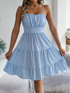 Smocked Back Tiered Cami Dress (8)