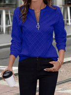 Textured Quarter-zip Sweatshirt (12)