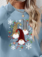 Faceless Gnomes Graphic Drop Shoulder Sweatshirt (23)