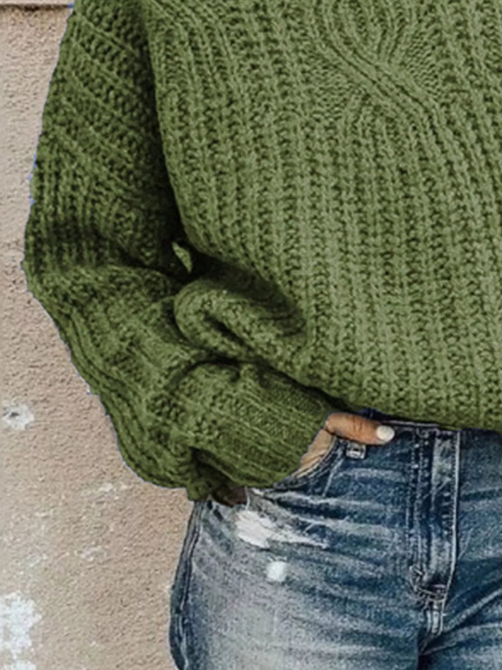 Turtleneck Long Sleeve Sweater (8)