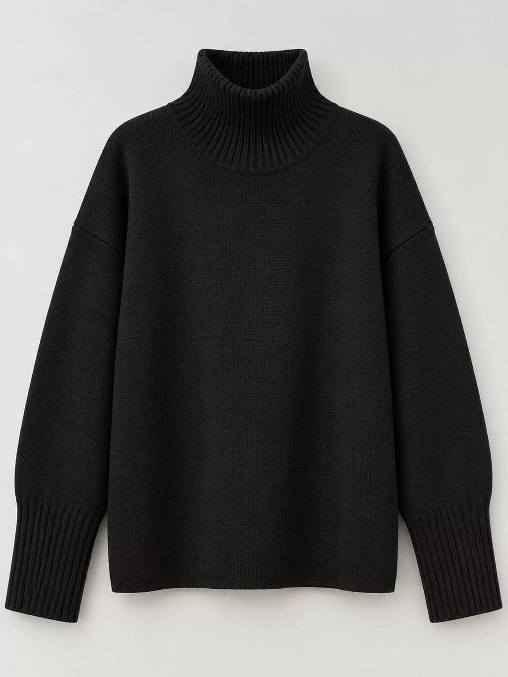 Turtleneck Dropped Shoulder Sweater (29)