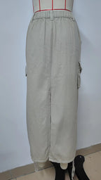 American-style Denim Casual Midi Skirt photo 6