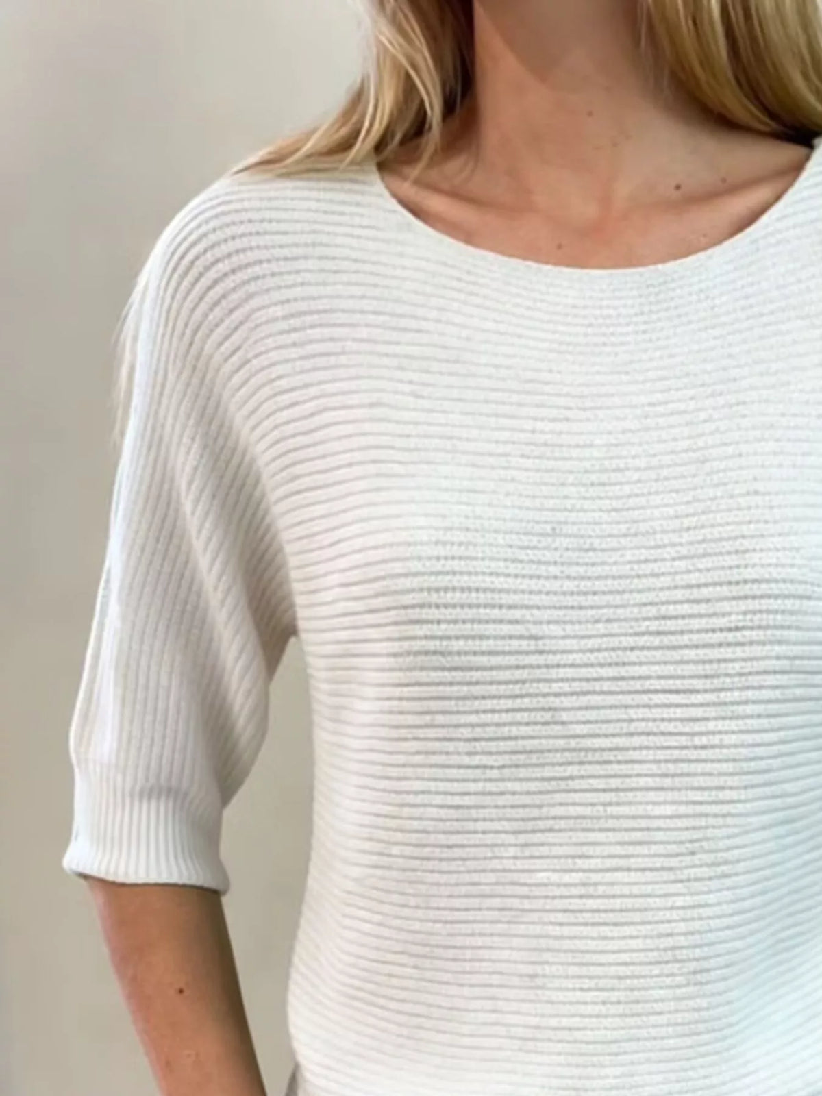Full Size Ribbed Knit Round Neck Sweater Plus (2)