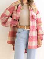 Plaid Button-down Jacket