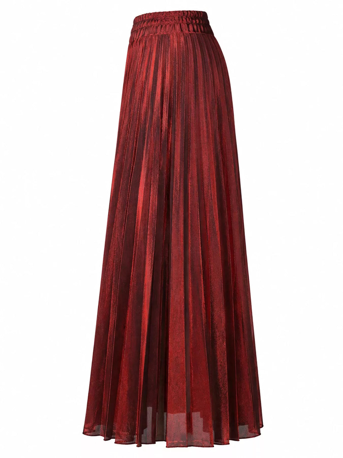 High-waisted Pleated Maxi Skirt (17)