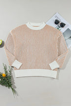 Round Neck Dropped Shoulder Sweater (15)