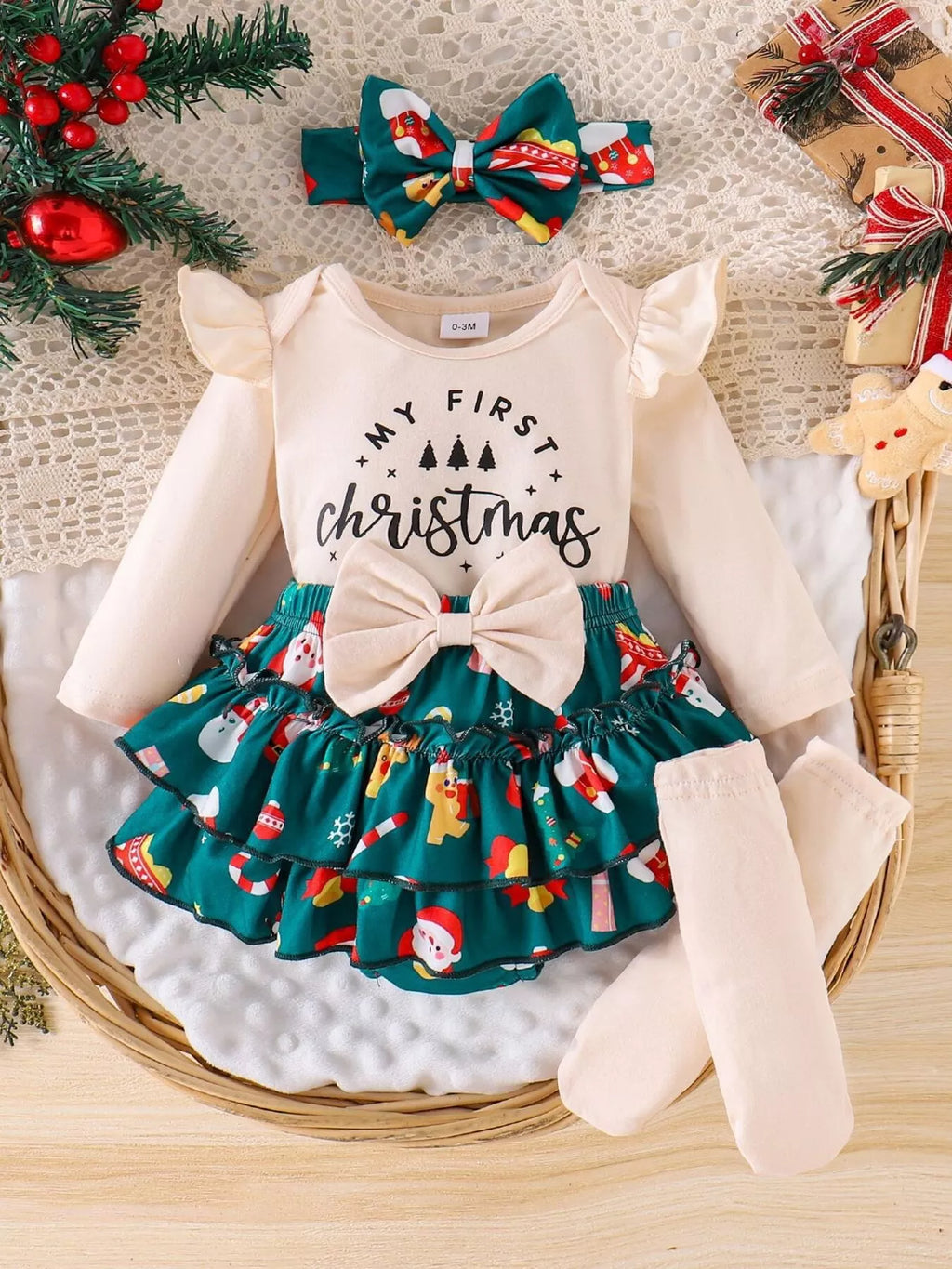 Children's Ruffled Long Sleeve Set