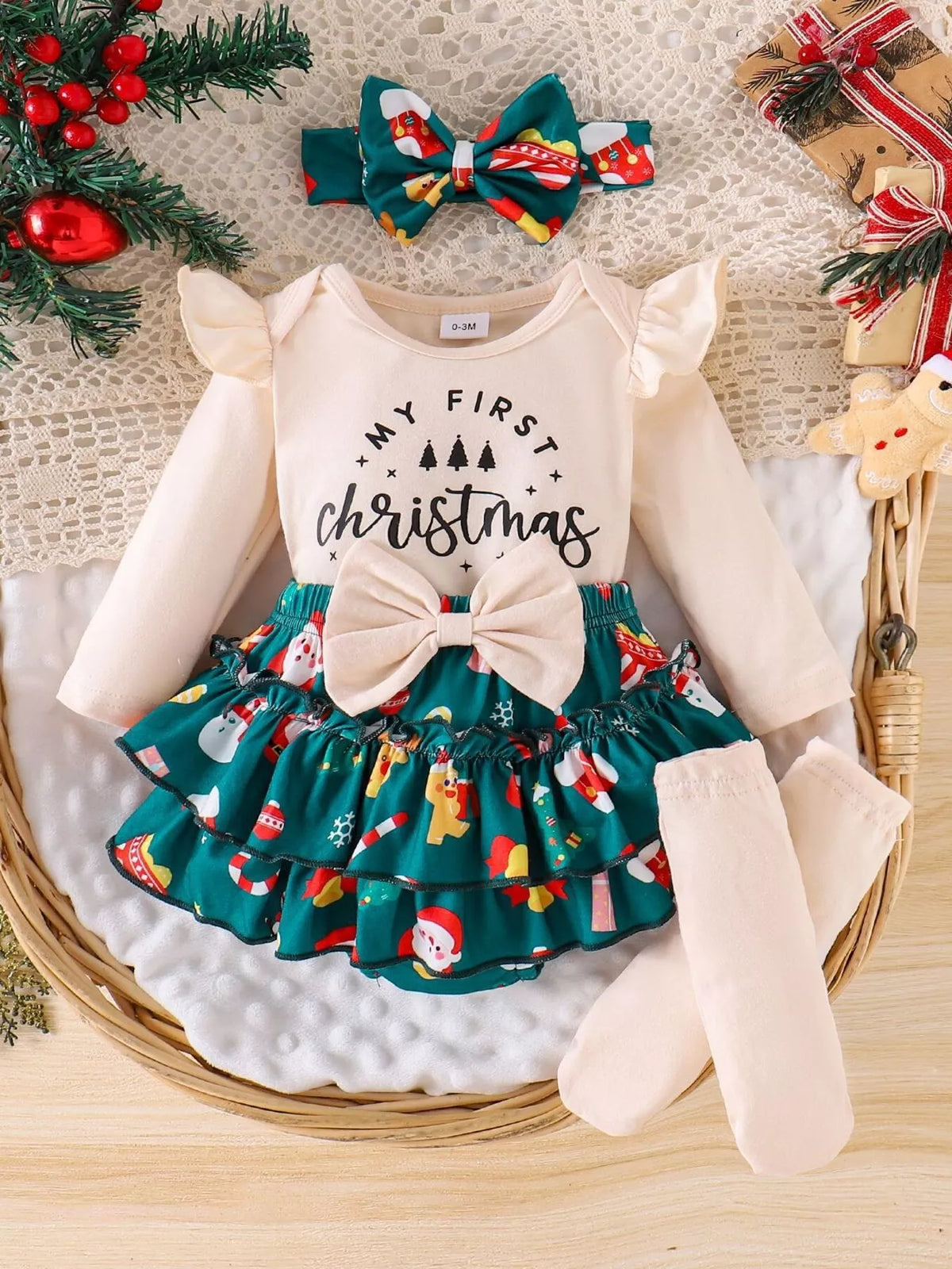 Children's Ruffled Long Sleeve Set