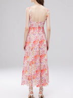 Floral Lace Sleeveless V-neck Midi Dress (22)