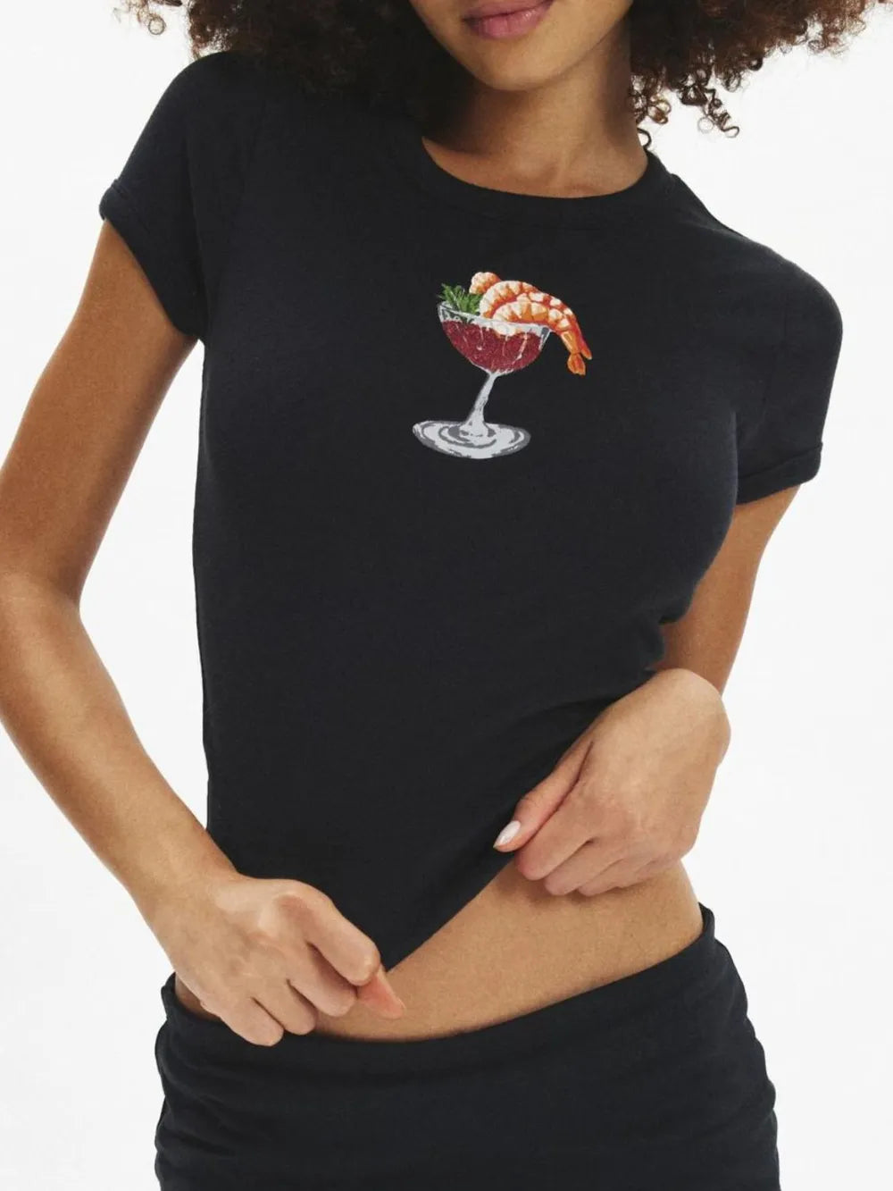 Graphic Round Neck Short Sleeve T-shirt (2)