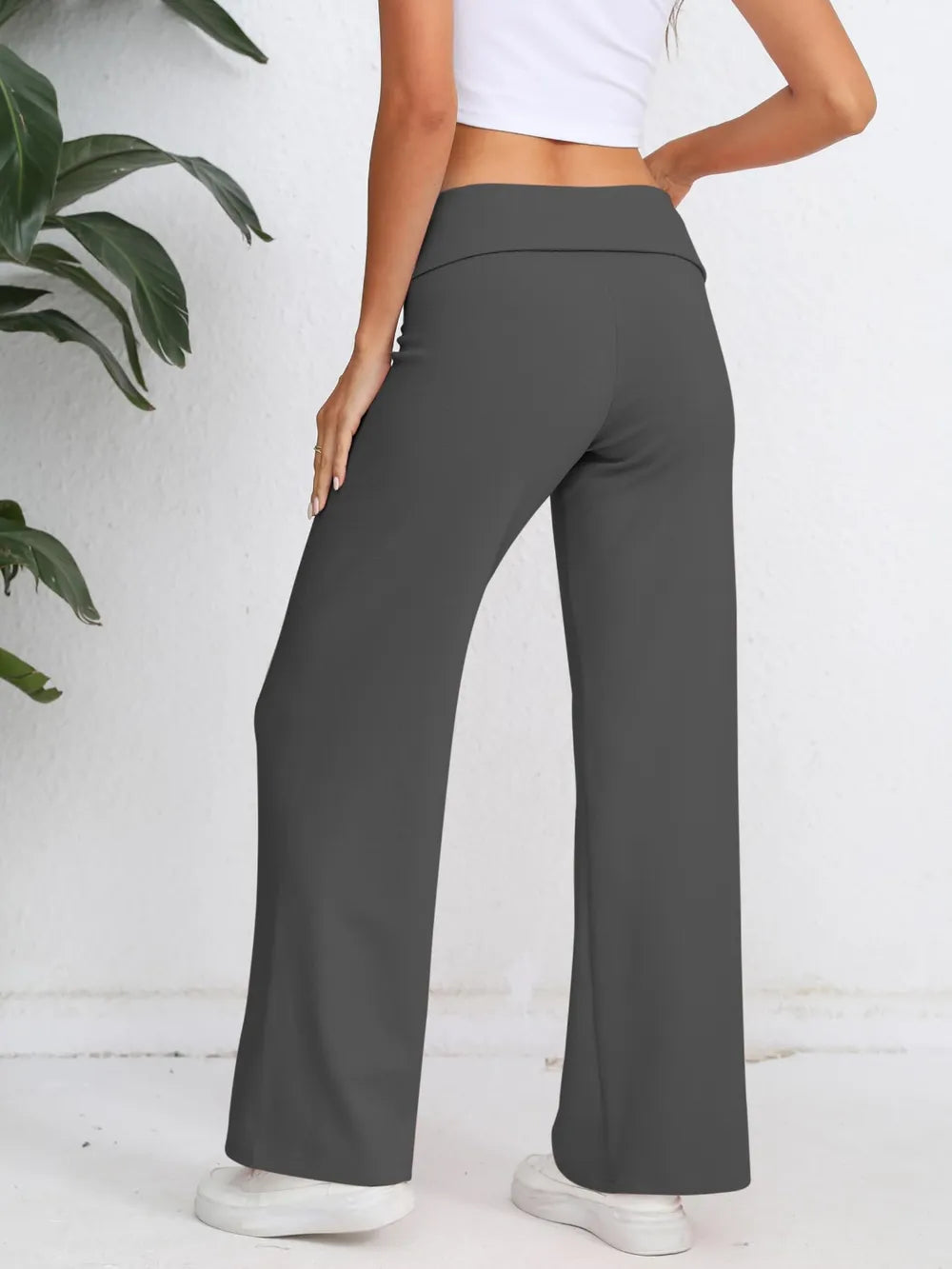 Elastic Waist Wide Leg Pants (6)