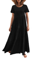 Round Neck Tiered Ruffle Maxi Dress (27)