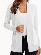 Open Front Long Sleeve Sweater Cardigan (21)