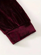 Full Size Velvet Hoodie Pants Set Plus (21)