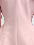 Frill Lapel Collar Top Pleated Skirt Set (16)