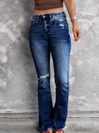 Distressed Flare Jeans (6)