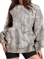 Oversized Printed Crew Neck Sweatshirt (2)