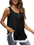 Lace Trim Wide Strap Tank Top (8)