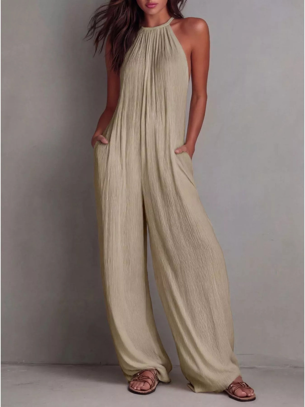 Sleeveless Wide-leg Jumpsuit (5)
