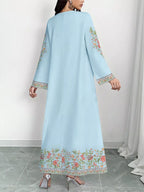 Floral Long Sleeve Maxi Dress (11)