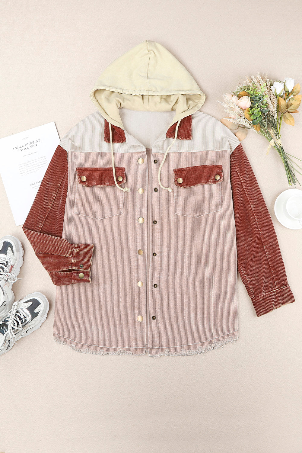 Snap Front Hooded Corduroy Shacket (12)