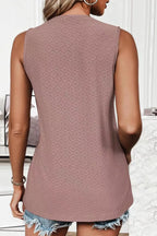 Eyelet Round Neck Tank (18)