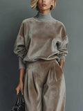 Velvet Long Sleeve Wide-leg Set (10)