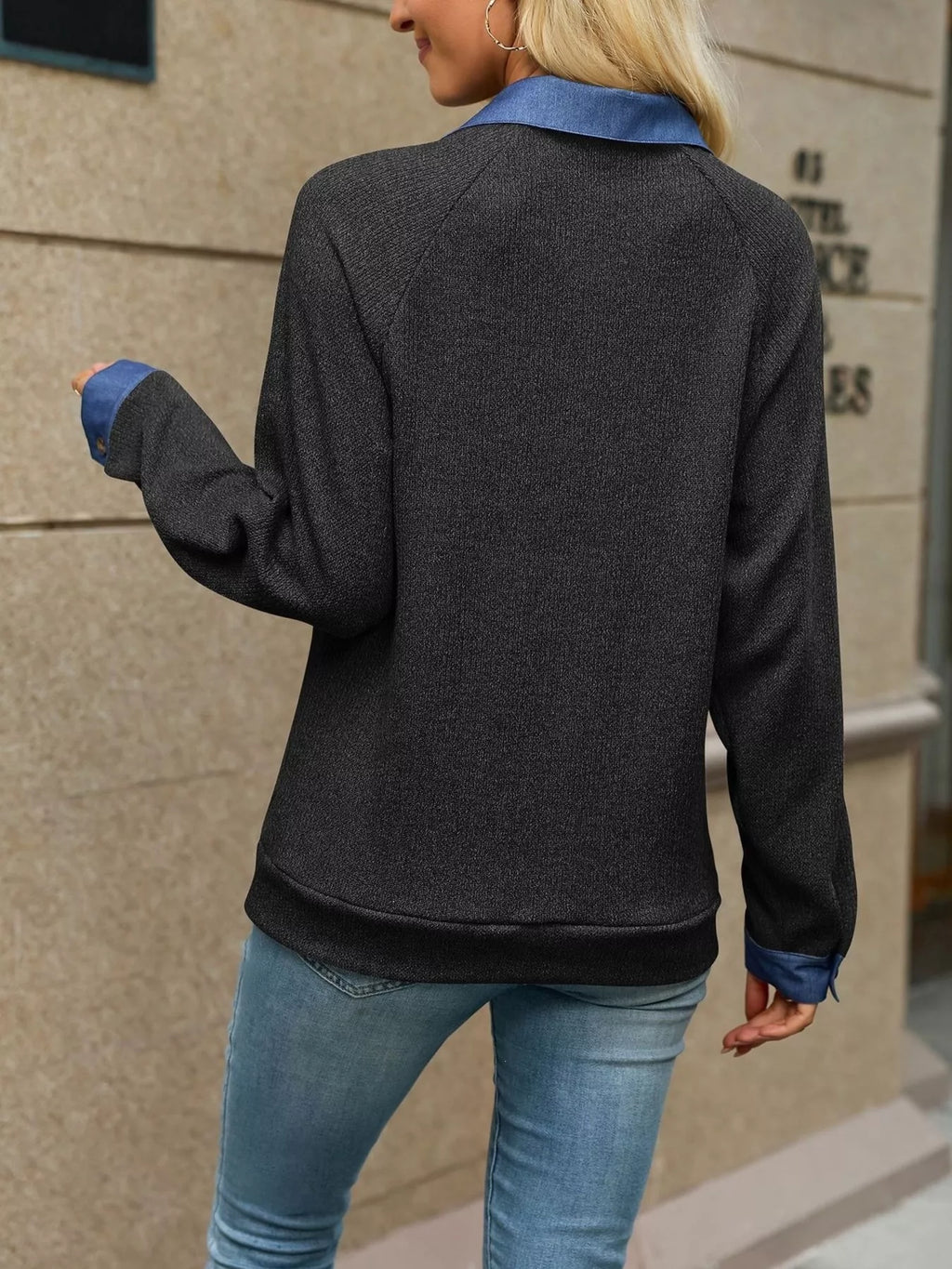 Button Detail Raglan Sleeve Top (21)