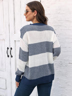 Full Size Round Neck Drop Shoulder Sweater (2)