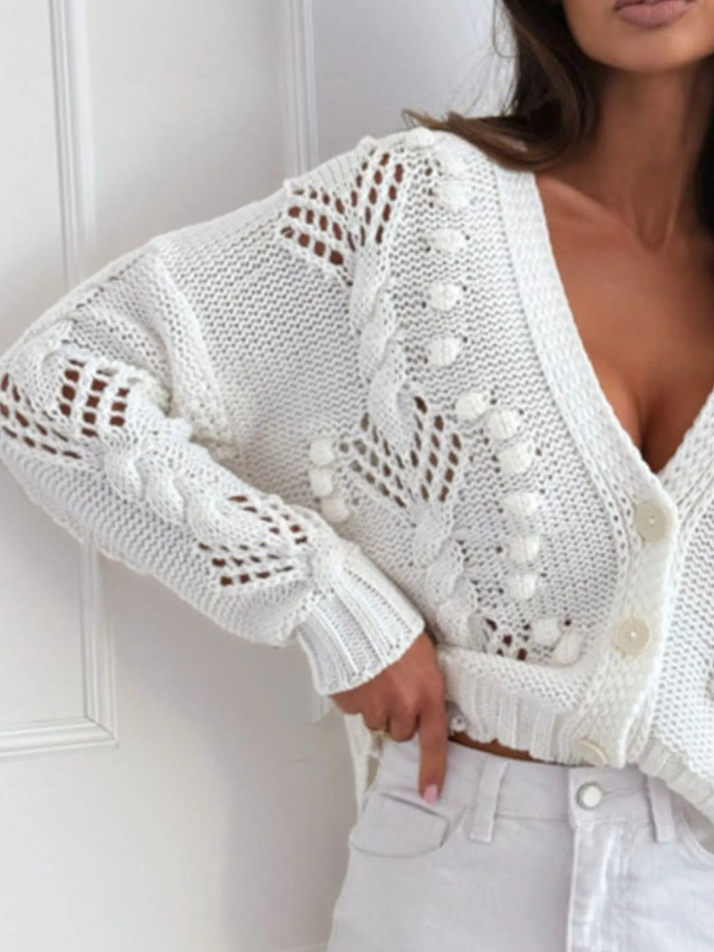 Button Up V-neck Cardigan (9)