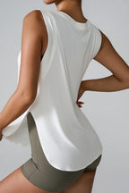 Slit Round Neck Active Tank (2)