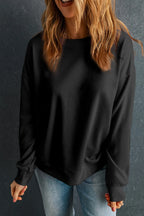 Round Neck Dropped Shoulder Sweatshirt (15)