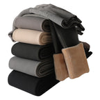 High Waist Breasted Fleece-lined Waist Leggings photo 2